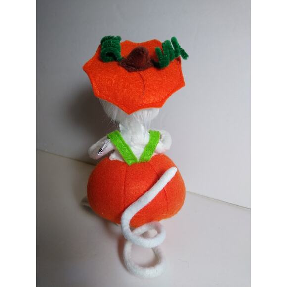 Annalee Halloween Mouse Pumpkin Artist Doll 2013 Original 8in Felt - Picture 3 of 4